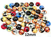 CA879 - 50 pcs. Assortment of Circle Halloween Glass Round Dome Seals Tiles Cabochons - 12mm - Set 4