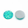 10 pcs Druzy Resin Embellishment Cabochons Blue Ice Mint Multicolor Iridescent AB - 20mm - Shimmer Style