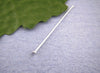 A020 - 100 pcs. Silver Plated Flat Head Pins - 18mm - 21 Gauge