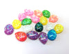 CA608 - 10 pcs Resin Embellishment Teardrop Cabochons - Assortment - Variety Pack - 18x13mm - 18mm x 13mm - 18x13mm - Mosaic Metal Foil