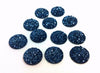 CA620 - 10 pcs Druzy Resin Embellishment Cabochons Dark Blue - 20mm - Dome Style