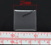 CA003 - 180 Square Clear Dome Epoxy Resin Stickers - 25mm (1 inch)