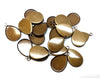 P1159 - 10 pcs. Antique Bronze Teardrop Bezel Cabochon Pendant Tags Trays - 18mm x 13mm Glue Pad - Setting - 13x18mm - 18x13mm
