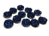 CA271 - 10 pcs Druzy Resin Embellishment Cabochons Starry Blue - 12mm