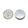 CA085 - 10 pcs Druzy Resin Embellishment Cabochons Clear - 10mm - Shimmer Style