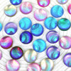 CA123 - 10 pcs Resin Embellishment Cabochons - Multicolor Assortment - 10mm - Shell Design