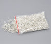 J113 - 250 pcs Silver Plated Oval Open Jump Rings - 5.5x4mm - 21 Gauge