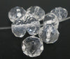 BD650 - 20 pcs. Clear Crystal Glass Faceted Rondelle Beads - 8mm - Hole Size: 1.3mm