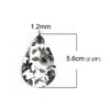 P1068 - 10 pcs. White and Gray Floral Faux Leather Dangle Charms Pendants - Teardrop - 56mm (2.2") - Double Sided - Great for Earrings, Necklaces or Dangles!