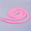 BD602 - 8mm Pink Frosted Glass Round Beads - 15" strand (40cm) - Approx 52 beads per strand - Hole Size: 1.3mm