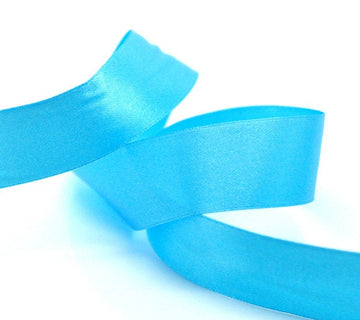 H065 - 1 Roll - 25 yards (75 Feet) - 1" - 25mm - 1 inch - Wide Light Blue Satin Ribbon - Weddings, Floral Arrangements, Favors, Decor!
