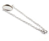 B093 - 3 pcs. 304 Stainless Steel Silver Tone Chain Bracelets - 7.09" (18cm) - 16mm Bezel - Tarnish Resistant!