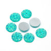 10 pcs Druzy Resin Embellishment Cabochons Blue Ice Mint Multicolor Iridescent AB - 20mm - Shimmer Style