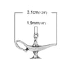 P669 - 20pcs. Antique Silver Genie in a Bottle Charms Pendants - 31mm X 19mm