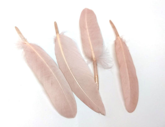 P378 - 10 pcs Sandy Brown Dangle Charms Pendants - Feather - 100mm (3.93") to 150mm (5.9") - Great for Light Earrings or Dangles! Just add crimps!