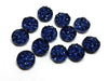 CA271 - 10 pcs Druzy Resin Embellishment Cabochons Starry Blue - 12mm