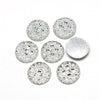 CA085 - 10 pcs Druzy Resin Embellishment Cabochons Clear - 10mm - Shimmer Style