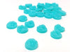 CA124 - 10 pcs Druzy Resin Embellishment Cabochons Blue Aqua - 12mm Diameter - Circle - 5mm Thick