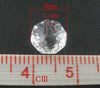 BD650 - 20 pcs. Clear Crystal Glass Faceted Rondelle Beads - 8mm - Hole Size: 1.3mm