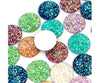 CA875 - 10 pcs Druzy Resin Embellishment Cabochons Assortment - 18mm - Dome Style