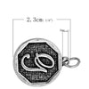 P124 - 4 pcs. Antique Silver LARGE Letter "G" Alphabet Letter Charm Pendant - 23mm x 20mm - Stamped Design