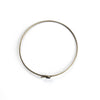 W019 - 50 pcs. Antique Bronze Unbent Wine Charm/Earwire Hoop Rings - 37mm (1.45 inch)