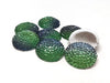 CA458 - 10 pcs Druzy Resin Embellishment Cabochons Blue Green - 20mm - Bubble Style - Multicolor Shiny Drusy