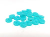 CA124 - 10 pcs Druzy Resin Embellishment Cabochons Blue Aqua - 12mm Diameter - Circle - 5mm Thick