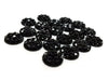 CA183 - 10 pcs Druzy Resin Embellishment Cabochons Black - 12mm - Shimmer Style