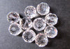 BD650 - 20 pcs. Clear Crystal Glass Faceted Rondelle Beads - 8mm - Hole Size: 1.3mm