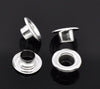 BD345B - 500 pcs Silver Plated Grommets EYELETS - Fits Beads with 5.5mm Holes - 10mm x 4.5mm - Copper - Glass Lampwork, European, Large Hole Beads