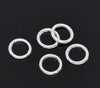 J275 - 100 pcs Silver Plated Soldered Closed Jump Rings - 6mm - 19 Gauge (0.9mm Thick)