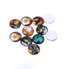 CA832 - 10 pcs Circle Halloween Glass Round Dome Seals Tiles Cabochons - 12mm - Set 7