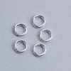 J293 - 100 pcs Silver Plated Soldered Closed Jump Rings - 6mm - 17 Gauge (1.3mm Thick)