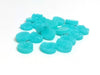 CA124 - 10 pcs Druzy Resin Embellishment Cabochons Blue Aqua - 12mm Diameter - Circle - 5mm Thick