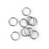 J114 - 100 pcs Silver Tone Open Jump Rings - 10mm - 16 Gauge (1.2mm Thick)