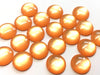 CA808 - 10 pcs Druzy Resin Embellishment Cabochons - 12mm - Gleam Style - Orange - Solid