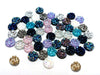 CA768 - 10 pcs Druzy Resin Embellishment Cabochons Assortment - 10mm