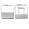 CL120 - 1 set Silver Tone Rectangular Rectangle Magnetic Clasps - 37mm x 20mm (1.46" x 0.79") - Nice Quality!