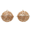 P600 - 1pc. Gold Hollow Harmony Ball with Bell Charms Pendants - 29mm