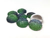 CA458 - 10 pcs Druzy Resin Embellishment Cabochons Blue Green - 20mm - Bubble Style - Multicolor Shiny Drusy