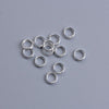 J293 - 100 pcs Silver Plated Soldered Closed Jump Rings - 6mm - 17 Gauge (1.3mm Thick)