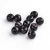 BD715B - 2000 pcs Black Wooden Wood Round Spacer Beads - 8mm (0.32") - Hole Size: 2.5mm - Glossy