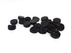 CA145 - 10 pcs Druzy Resin Embellishment Cabochons Black AB- 12mm Diameter - Circle - 5mm Thick