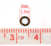 J185 - 1500 pcs Bronze Tone Open Jump Rings - 4mm - 21 Gauge