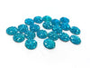 CA197 - 10 pcs Druzy Resin Embellishment Cabochons Blue Aqua - 12mm - Dome Circle