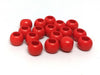 BD204 - 100 pcs Red Smooth Ball Spacer Beads - 10mm - Large Hole: 4.7mm - Fits European Cords and Paracord!