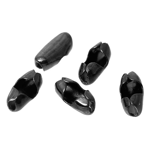 CL167 - 100 pcs. Gunmetal Ball Chain Connectors - Fit 1.5mm Ball Chains - 5mm x 2.5mm
