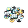 CA833 - 10 pcs Circle Halloween Glass Round Dome Seals Tiles Cabochons - 12mm - Set 6
