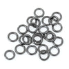 J700A - 100 pcs Gunmetal Open Jump Rings - 5mm - 18 Gauge (1mm Thick)